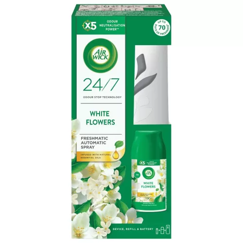 Air Wick Freshmatic készülék+utántöltő White Flowers