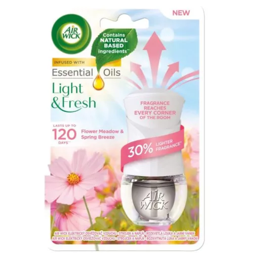 Air Wick elektromos illatosító készülék+utántöltő 19ml flower meadow & spring breeze
