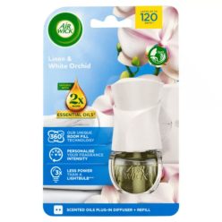   Air Wick elektromos illatosító készülék+utántöltő 19ml Linen&White Orchid