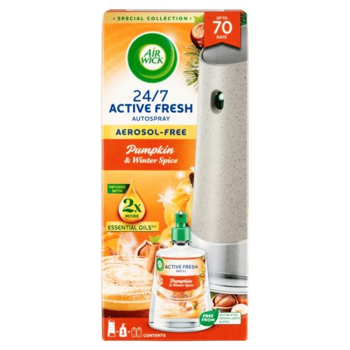 Air Wick ACTIVE FRESH készülék+utántöltő 228 ml Pumpkin & Winter Spice