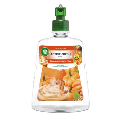 Air Wick ACTIVE FRESH utántöltő 228 ml Pumpkin & Winter Spice