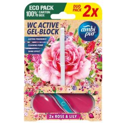 Ambi Pur Rose & Lily aktív WC illatosító 2x45g