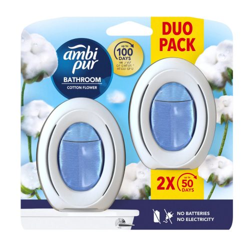 Ambi pur Fürdőszoba Illatosító 2x8ml Cotton Flower DUO PACK