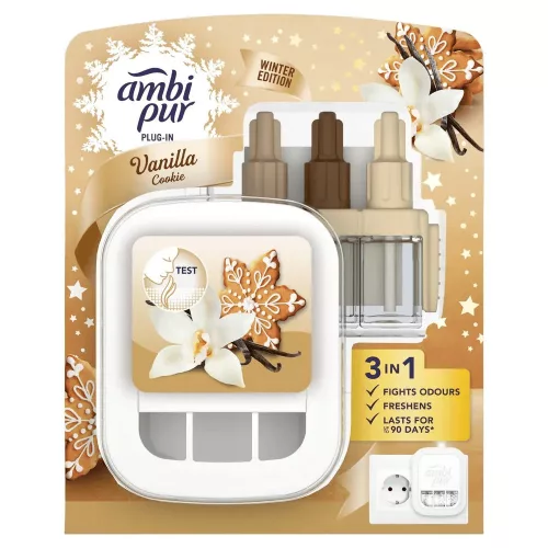 Ambi Pur 3volution készülék + utántöltő Vanilla Cookie 20ml