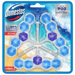 Domestos Power5 WC-frissítő blokk 3x50g Ocean