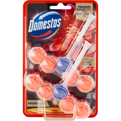 Domestos Aroma Lux WC-frissítő blokk 2x55g Dahlia Wish