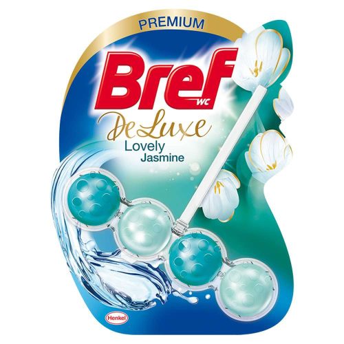 Bref Deluxe WC frissítő 50g, Lovely Jasmine