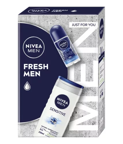 Nivea Fresh Men Just For You Ajándékcsomag - Tusfürdő + Golyós dezodor